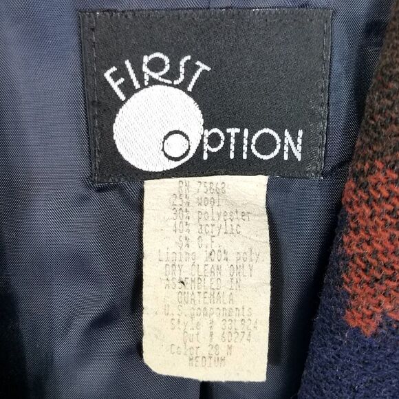 Vintage First Option Southwest Wool Blend Blazer - Picture 9 of 11